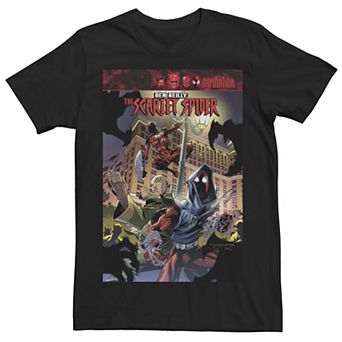 Men's Marvel Scarlet Spider Damnation Comic Cover Tee