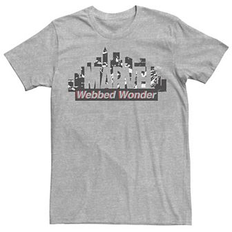 Men's Marvel Spider-Man Webbed Wonder Splatter Logo Tee