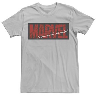 Men's Marvel Shattered Brick Logo Tee