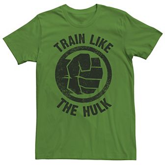 Men's Marvel Train Like The Hulk Emblem Tee