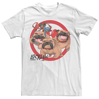 Men's Marvel Rising Secret Warriors Lockjaw Symbol Collage Tee