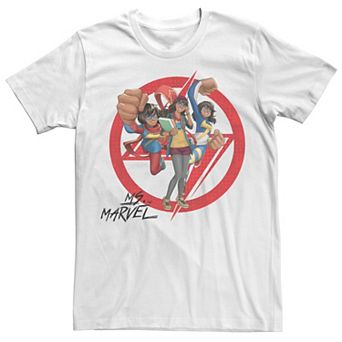 Men's Marvel Rising Secret Warriors Ms. Marvel Symbol Collage Tee