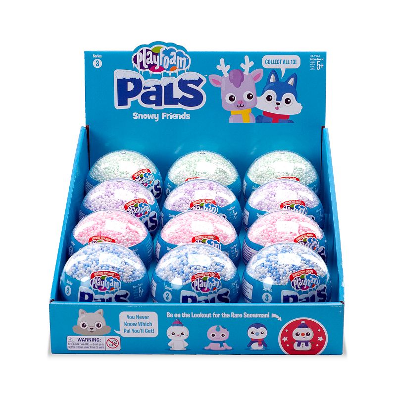Educational Insights Playfoam Pals 12-Pack Snowy Friends Series 3, Multicol