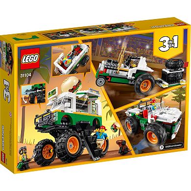 LEGO Creator 3in1 Monster Burger Truck 31104 Building Kit