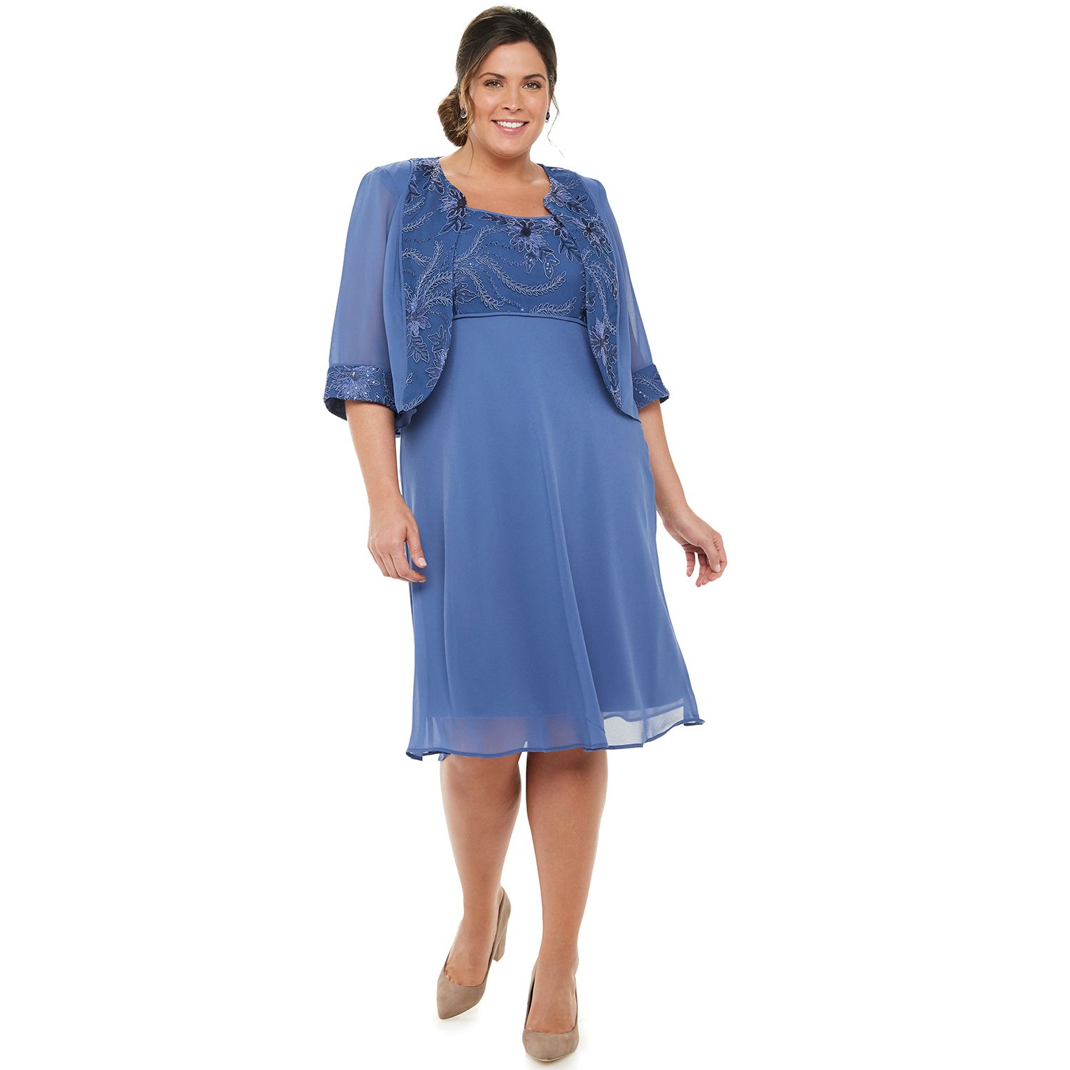 kohl's mother of the bride dresses plus size