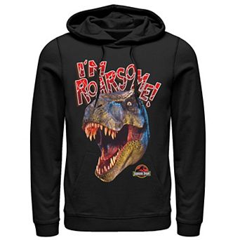 Men's Jurassic Park T-Rex Head I'm Roarsome Graphic Hoodie