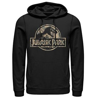 Men's Jurassic Park Circle Logo Camo Graphic Hoodie