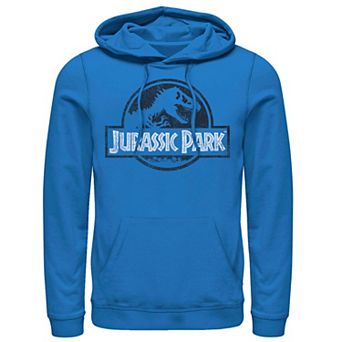 Men's Jurassic Park Peach Distressed Logo Graphic Hoodie