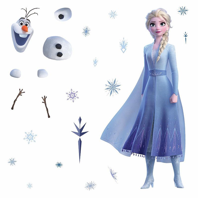 Disneys Frozen 2 Elsa & Olaf Giant Wall Decals by RoomMates, Multicolor