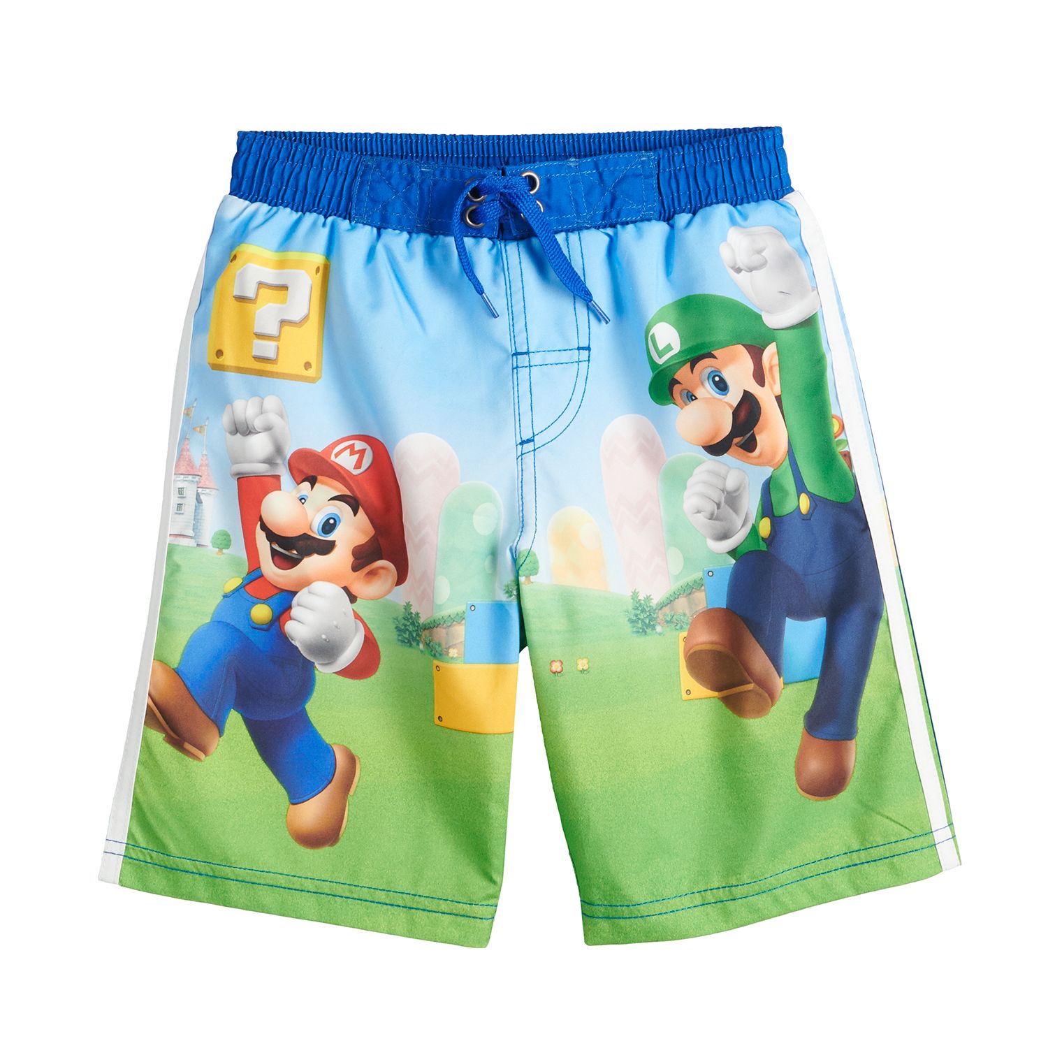 super mario brothers swim trunks