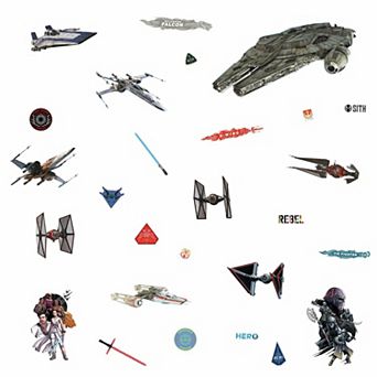 Star Wars: Episode IX Galactic Ships Peel & Stick Wall Decal Set by RoomMates