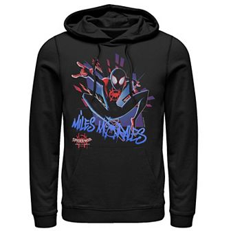 Men's Marvel Spiderverse Spidey Graffiti Explosion Graphic Hoodie