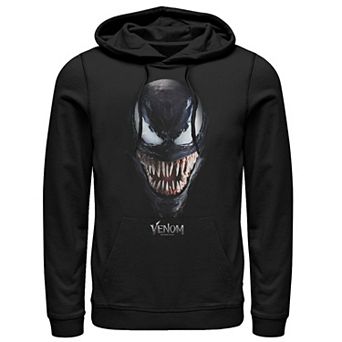 Men's Marvel Venom Big Face Up Close Grin Graphic Hoodie