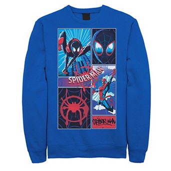 Men's Marvel Spider-Man Spiderverse Miles & Peter Graphic Fleece Pullover Graphic Fleece Pullover