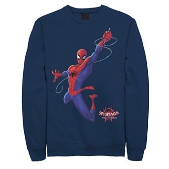 Men's Marvel Spider-Man Spiderverse Classic Swing Graphic Fleece Pullover