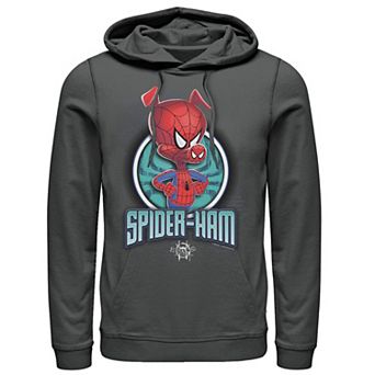 Men's Marvel Spiderverse Spider-Ham Pose Graphic Hoodie
