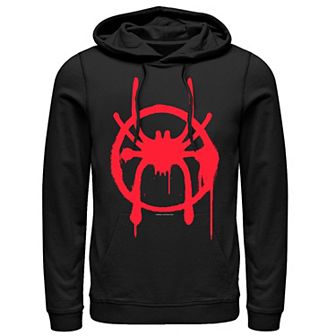 Men's Marvel Spiderverse Miles Symbol Tag Graphic Hoodie