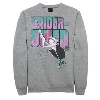 Men's Marvel Spider-Man Spiderverse Gwen Swing Graphic Fleece Pullover