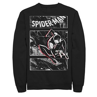Men's Marvel Spider-Man Spiderverse Comic Retro Graphic Fleece Pullover