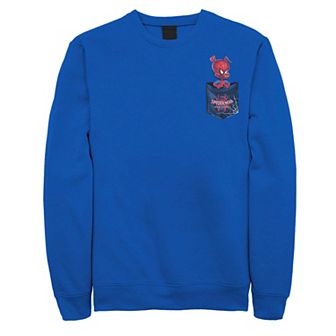 Men's Marvel Spiderverse Spider-Ham Pocket Graphic Fleece Pullover