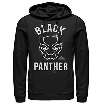 Men's Marvel Black Panther Movie Collegiate Graffiti Mask Graphic Hoodie