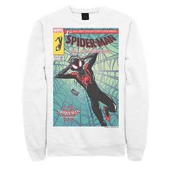 Men's Marvel Spiderverse Collectors Comic Cover Graphic Fleece Pullover