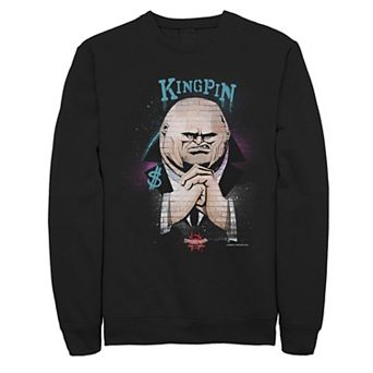 Men's Marvel Spider-Man: Into The Spider-Verse Kingpin Graffiti Graphic Fleece Pullover