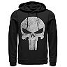 Men's Marvel Punisher Skull Symbol Distressed Graphic Hoodie
