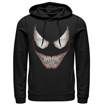 Men's Marvel Venom Big Face Grin Halloween Costume Graphic Hoodie