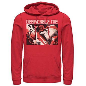 Men's Despicable Me Minions Evildoers Abstract Graphic Hoodie