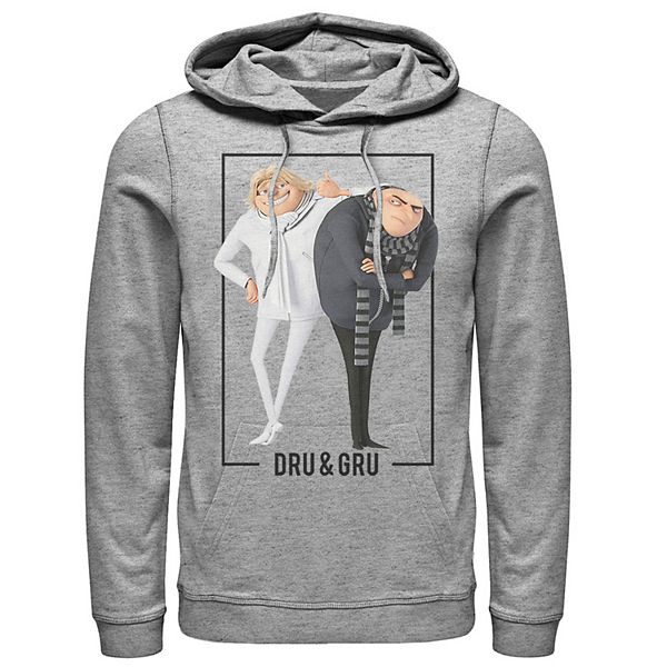 Men S Despicable Me Minions Dru Gru Brothers Pullover Hoodie