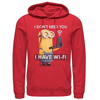Men's Despicable Me Minions KevinI Have Wi-Fi Pullover Hoodie