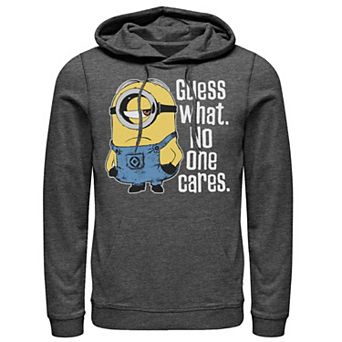 Men's Despicable Me Minions Stuart No One Cares Pullover Hoodie