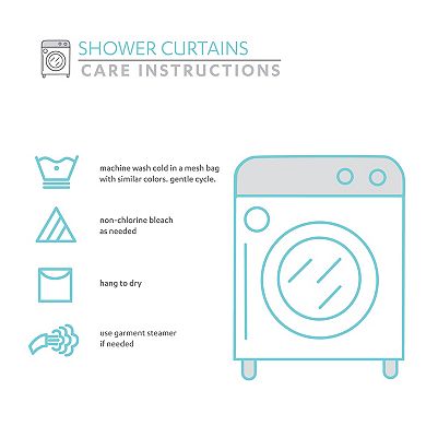 Lush Decor Cape Cod Stripe Yarn Dyed Cotton Shower Curtain