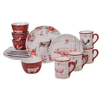 Certified International Farmhouse 16 pc Dinnerware Set