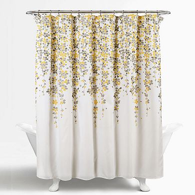 Lush Decor Weeping Flower Shower Curtain
