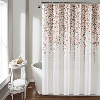 Lush Decor Weeping Flower Shower Curtain