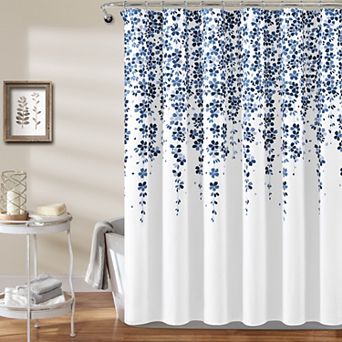 Lush Decor Weeping Flower Shower Curtain