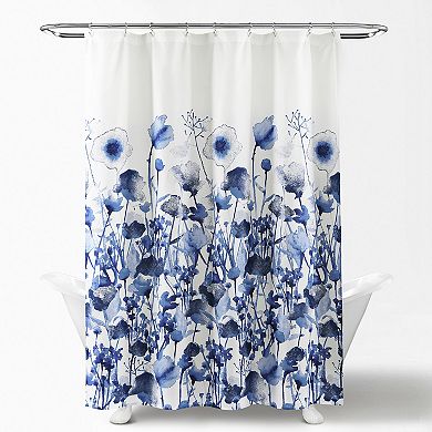 Lush Decor Zuri Flora Shower Curtain