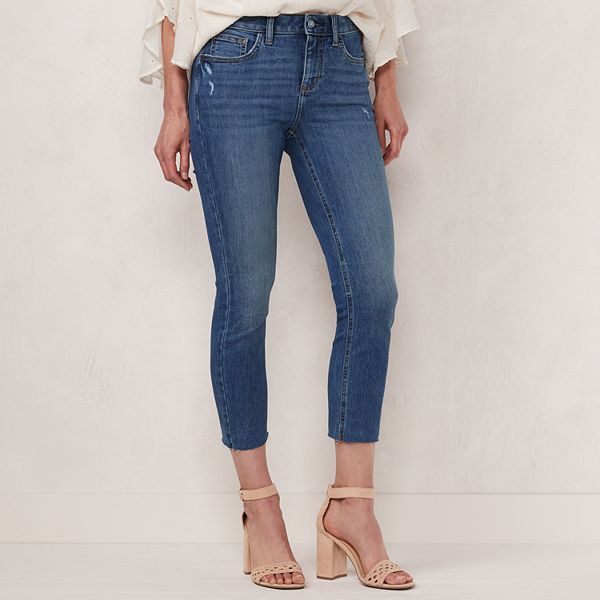 Petite LC Lauren Conrad Feel Good Stretch Skinny Crop Jeans