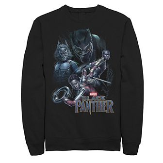 Men's Marvel Black Panther Movie Warrior Poses Sweatshirt