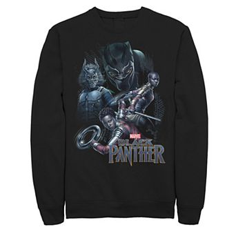 Men's Marvel Black Panther Movie Warrior Poses Sweatshirt
