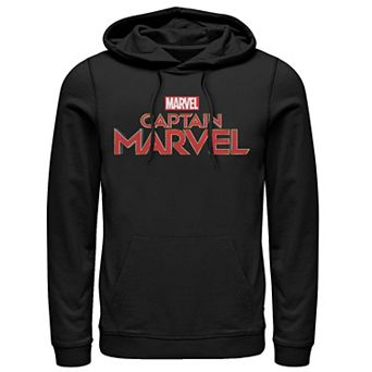 Men's Marvel Captain Marvel Pocket Logo Pullover Hoodie