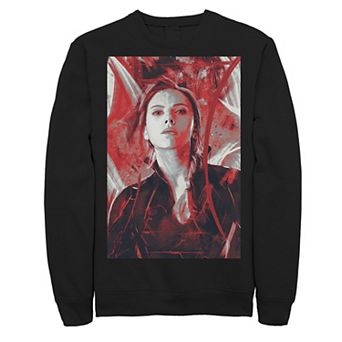 Men's Marvel Avengers Endgame Black Widow Painting Sweatshirt