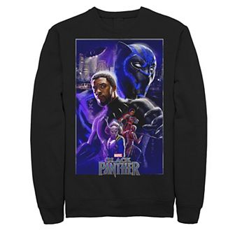 Men's Marvel Black Panther Collage Poster Sweatshirt