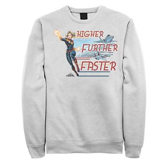 Men's Marvel Captain Marvel Retro Jets Catch Phrase Sweatshirt