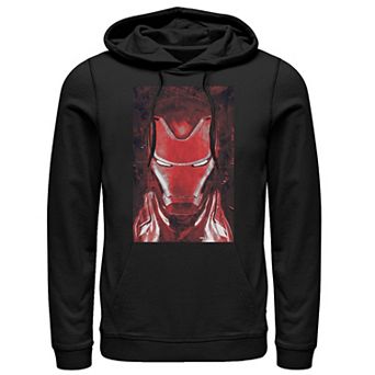 Men's Marvel Avengers Endgame Red Iron Man Portrait Pullover Hoodie