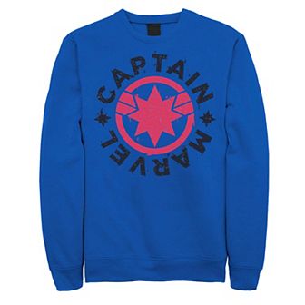 Men's Marvel Captain Marvel Movie Circle Red Logo Sweatshirt