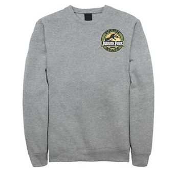 Men's Jurassic Park Staff Logo Pocket Patch Sweatshirt