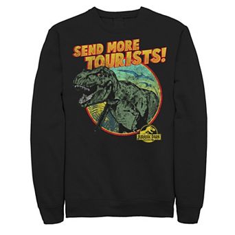 Men's Jurassic Park T-Rex Send More Tourists Sweatshirt